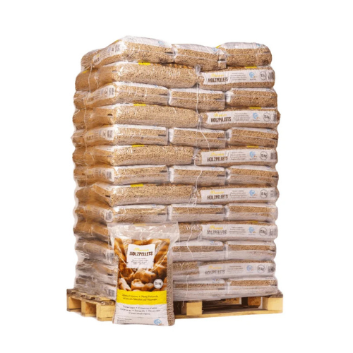 Premium Kiefernholzpellets ENplus A1 65 Säcke x 15 kg (975 kg Palette)