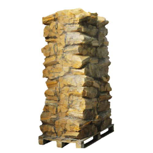 Eichenbrennholz kammergetrocknet 25 cm 88 Netzsäcke 22L (1,25 RM / 2 SRM Palette ca. 700kg)