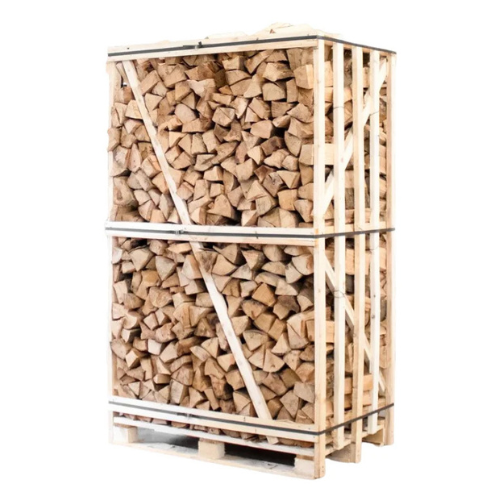 Buchenbrennholz kammergetrocknet 33 cm 1,8 RM / 2,6 SRM Palette (ca. 900 kg)